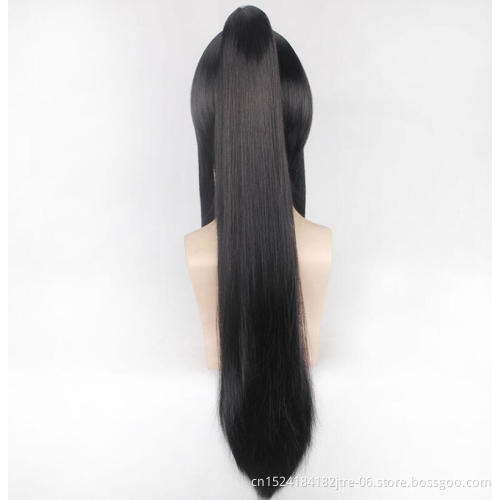 factory wholesale ponytail wig with bang, cosplay ponytail wig in stock